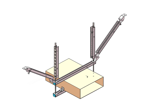 矩形风管侧向刚性吊架